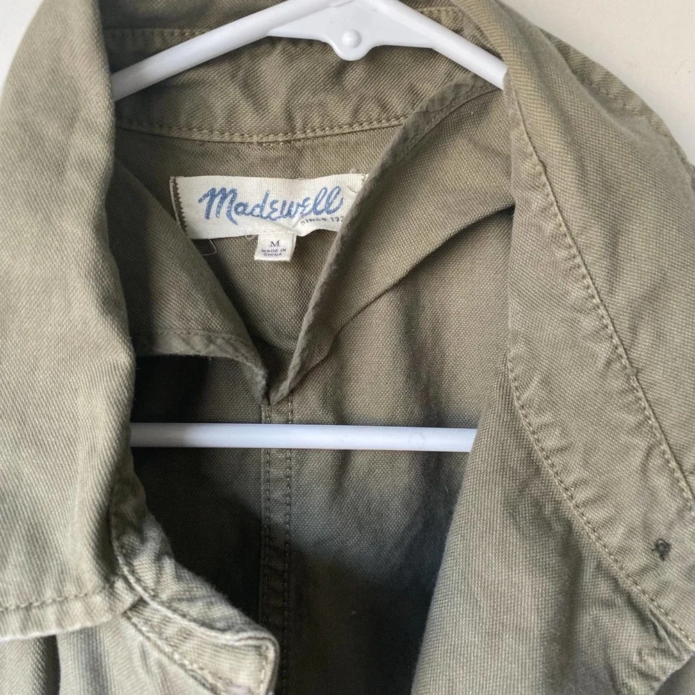 Madewell olive green sleeveless untility vest med - Picture 5 of 5